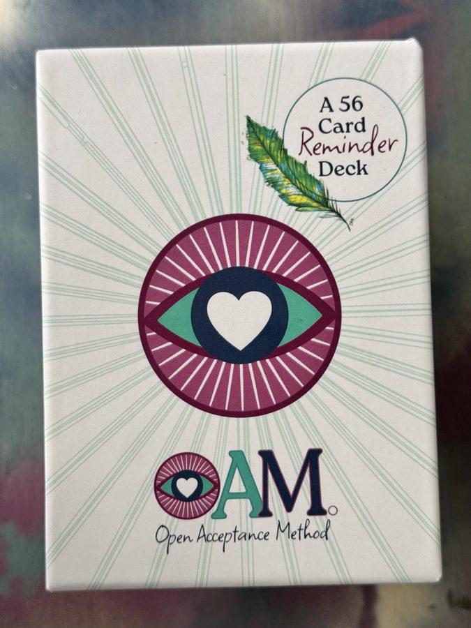 The OAM Reminder Deck resting on a warm surface