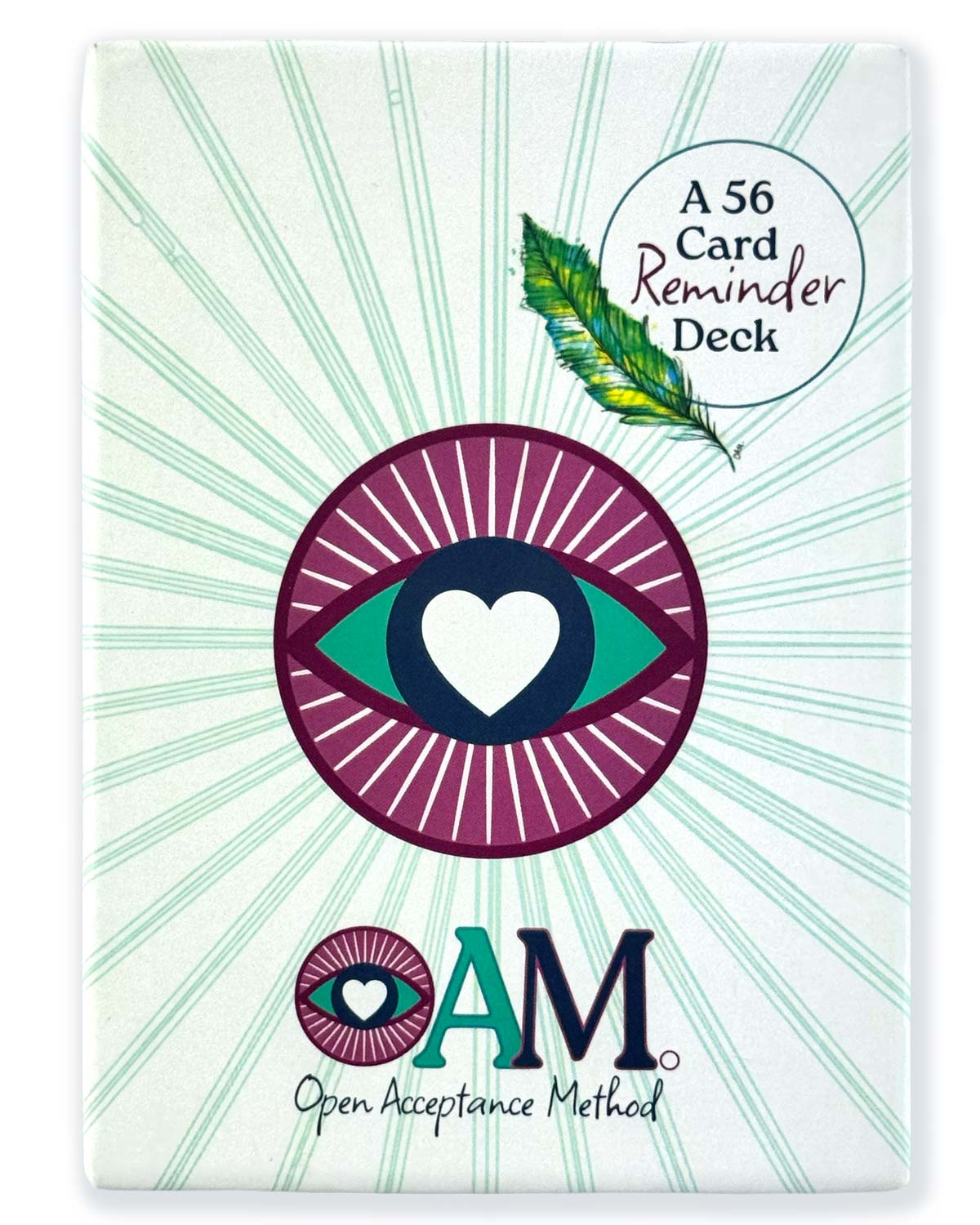 OAM Reminder Deck box featuring the eye-and-heart symbol.